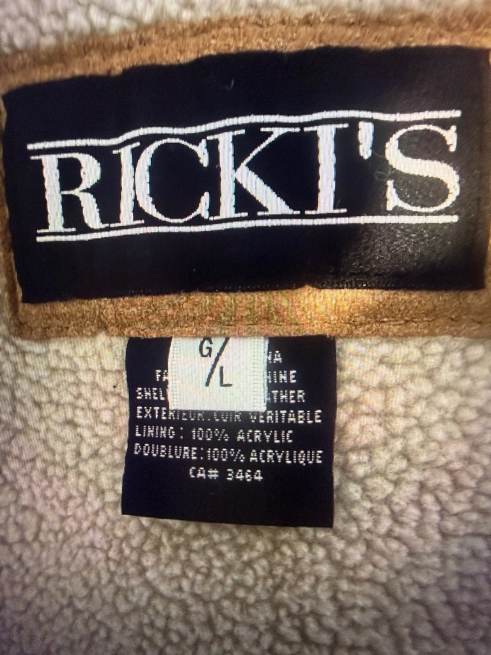 Ricki's Brown Suede Shearling-Lined Coat - Picture 3 of 3